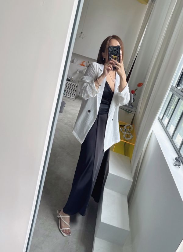 S3.緞面絲綢裙 