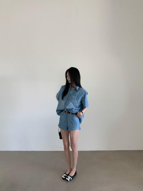 單寧牛仔短褲 