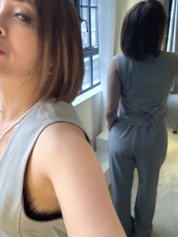 S16.俐落長褲套裝 