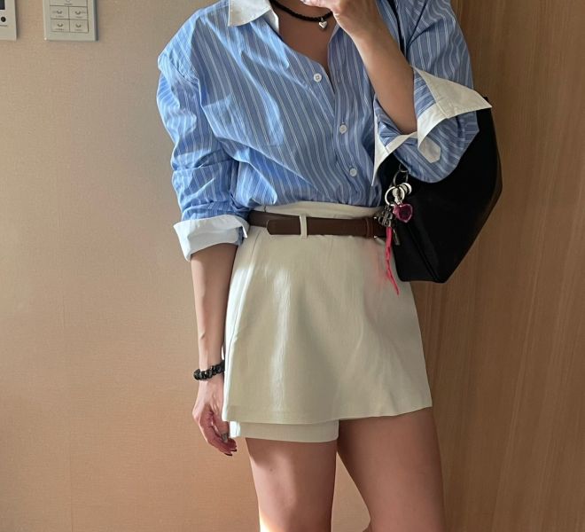 K8.配色條紋襯 