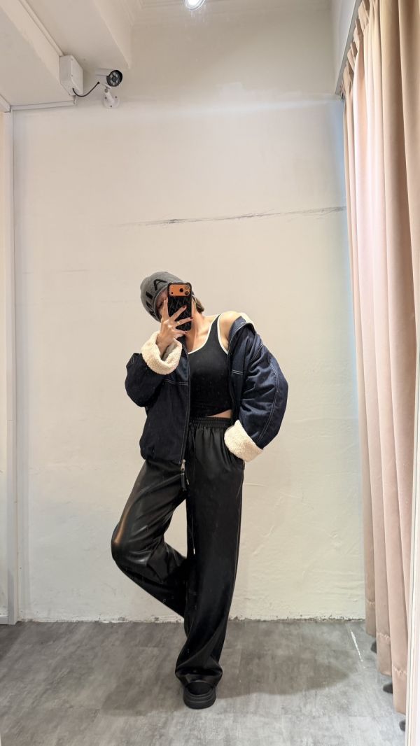 羊羔毛牛仔外套 