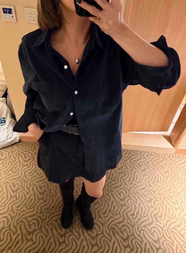 V022.純色燈芯絨襯 