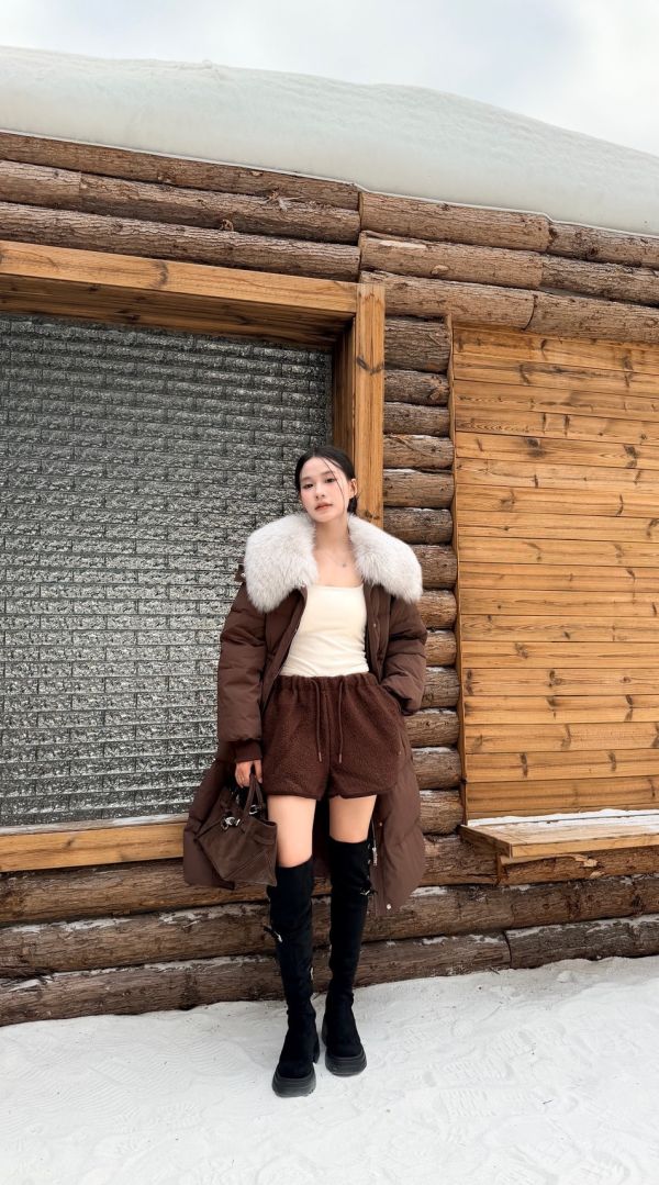 羊猄皮顯瘦神器長靴 