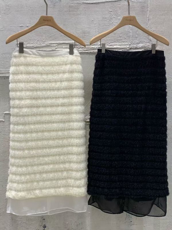 H010.拼接紗長裙 