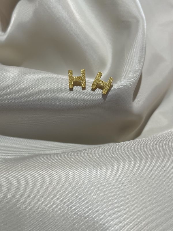H閃鑽耳環 