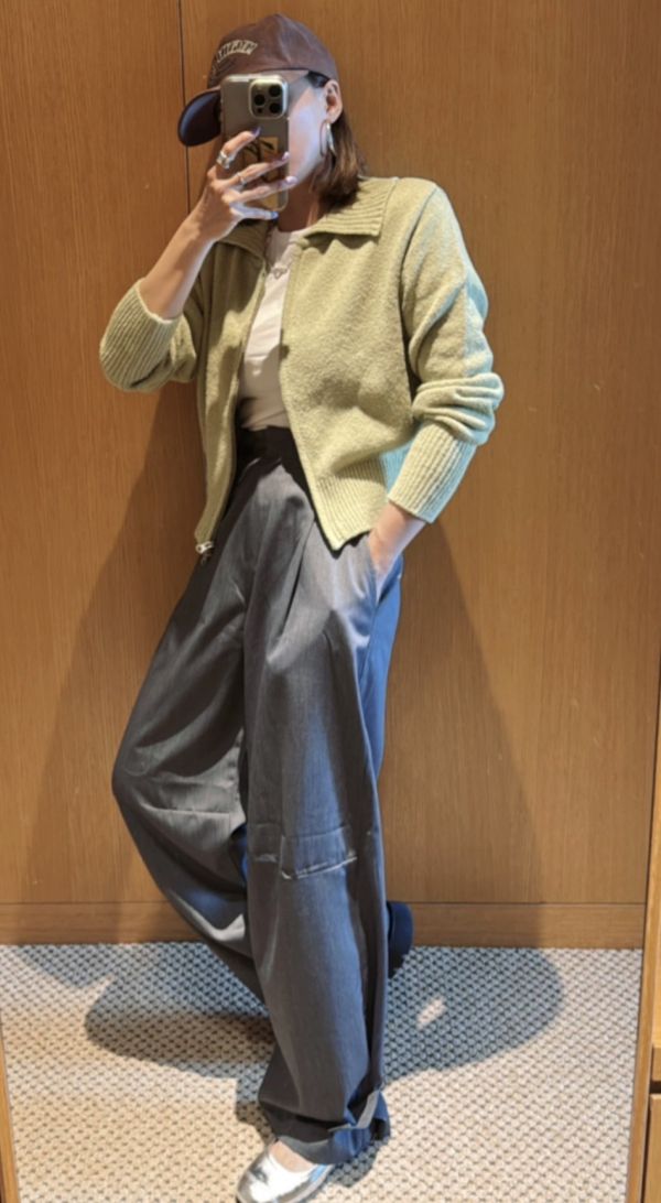 H23.下壓線西裝褲 