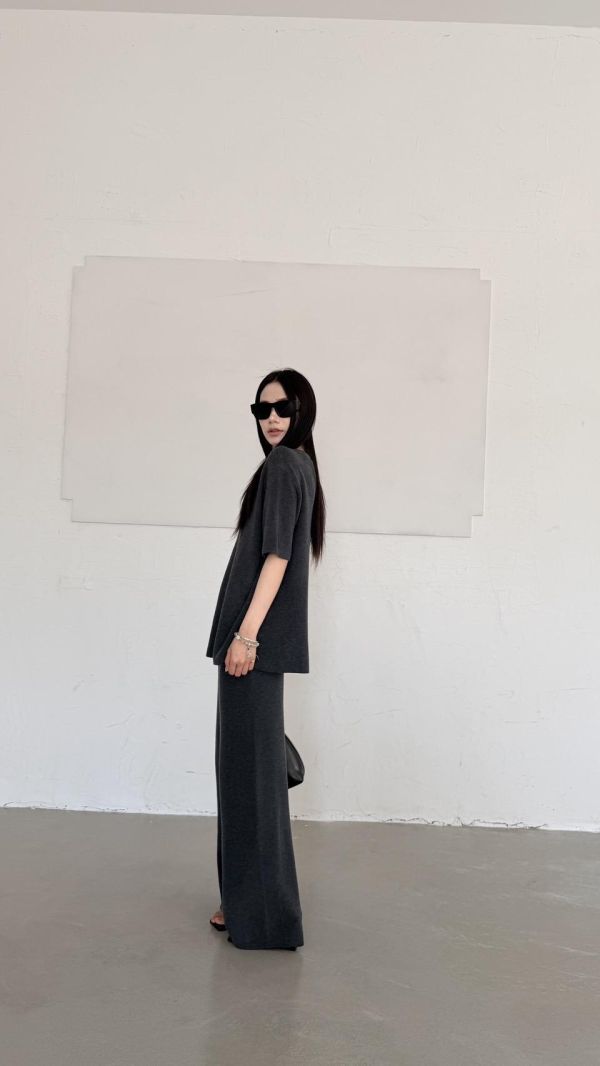 老錢風套裝（深灰） 