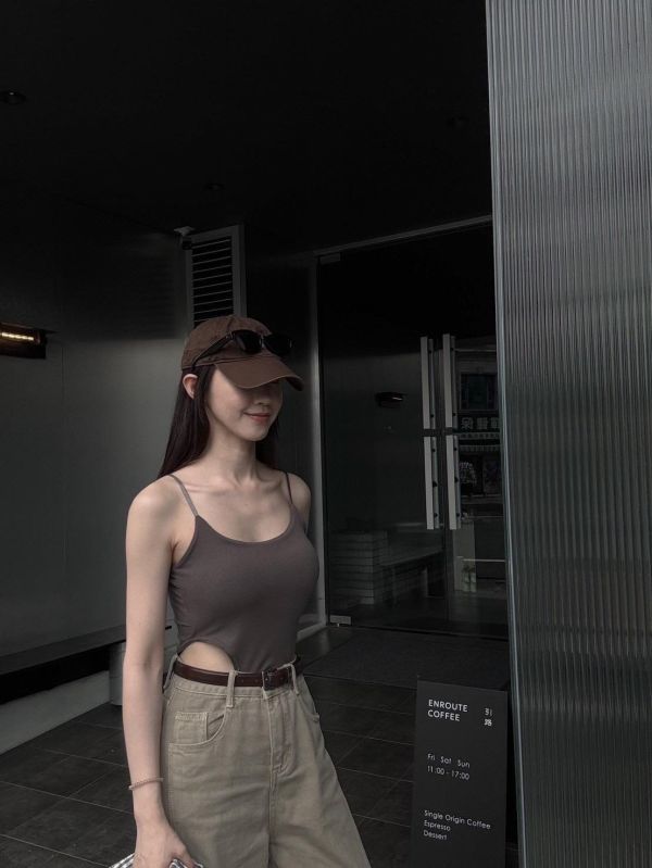 性感吊帶連體背心 