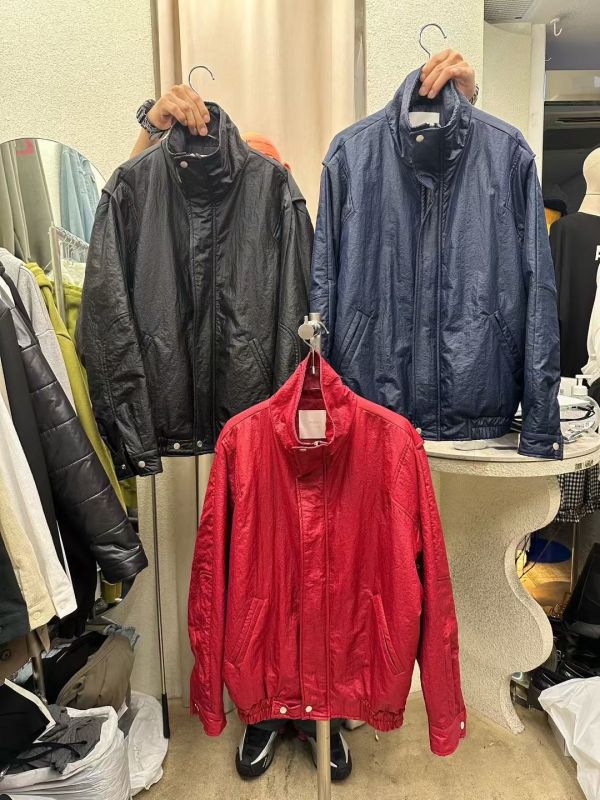 W012.立領皺皺外套 