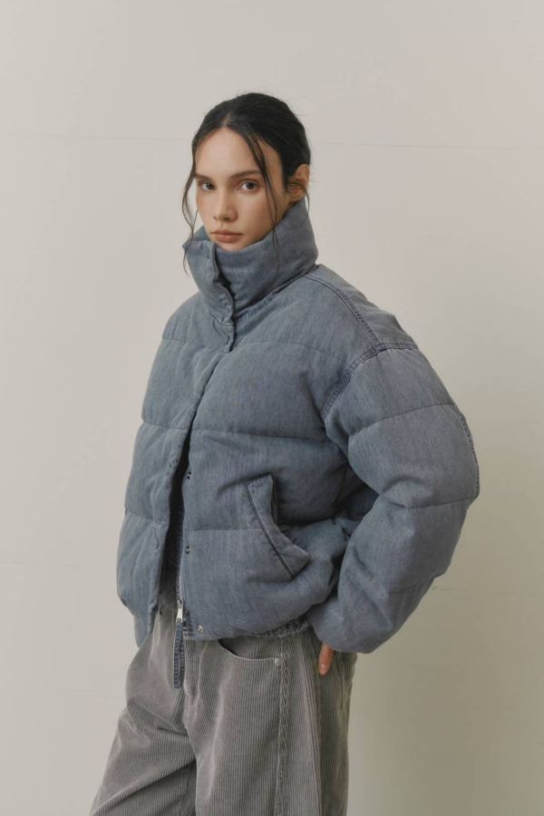 秋冬立領鴨絨外套 