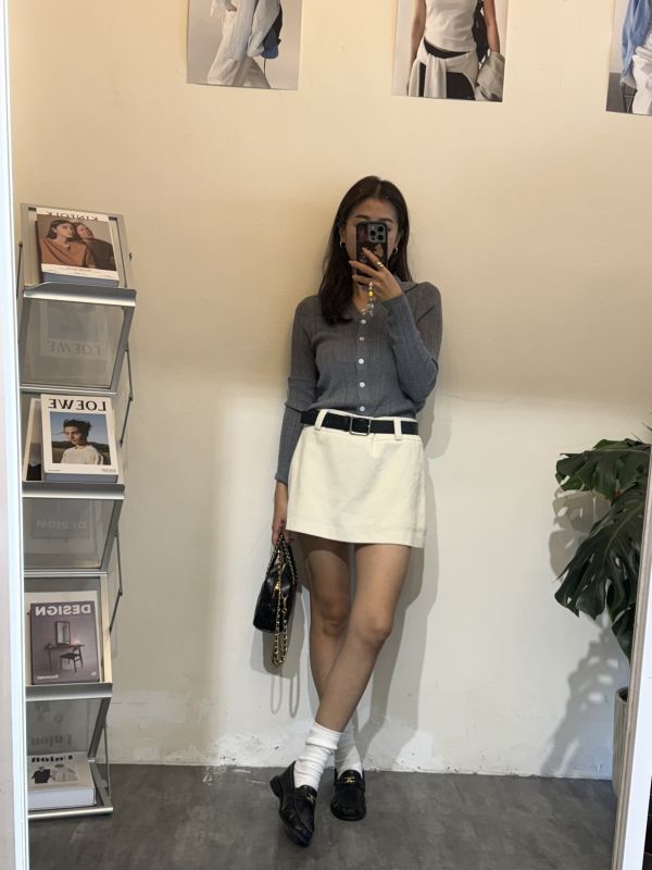 Ｖ領釦針織上衣 