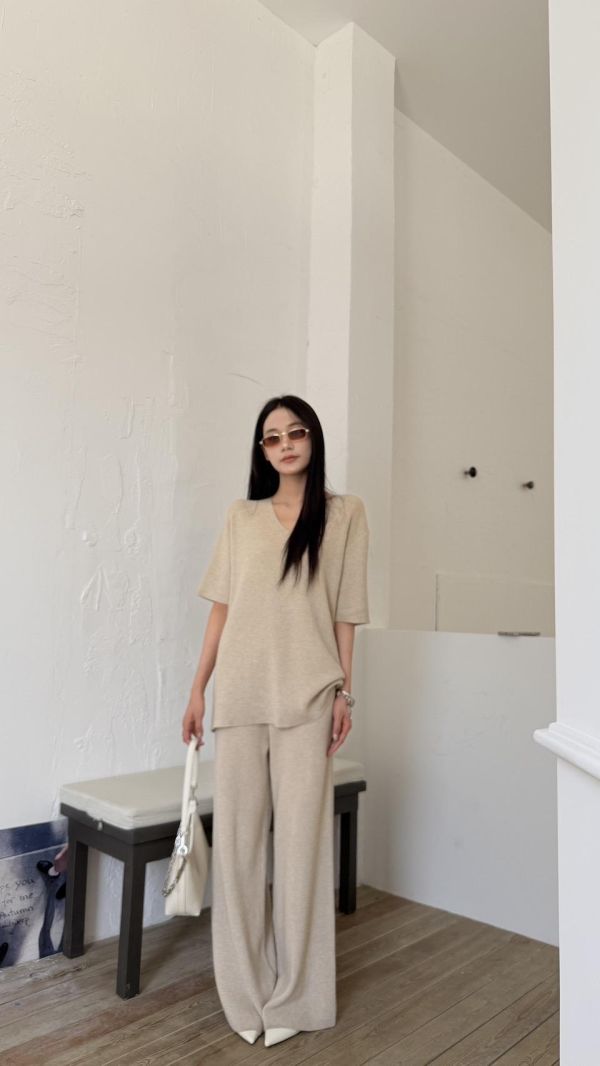 老錢風套裝（杏色） 