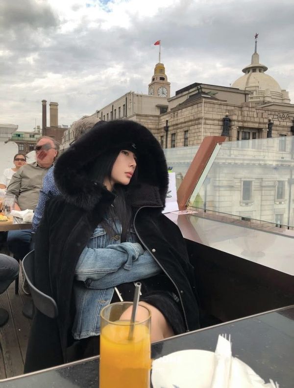 熊熊毛大毛領外套 