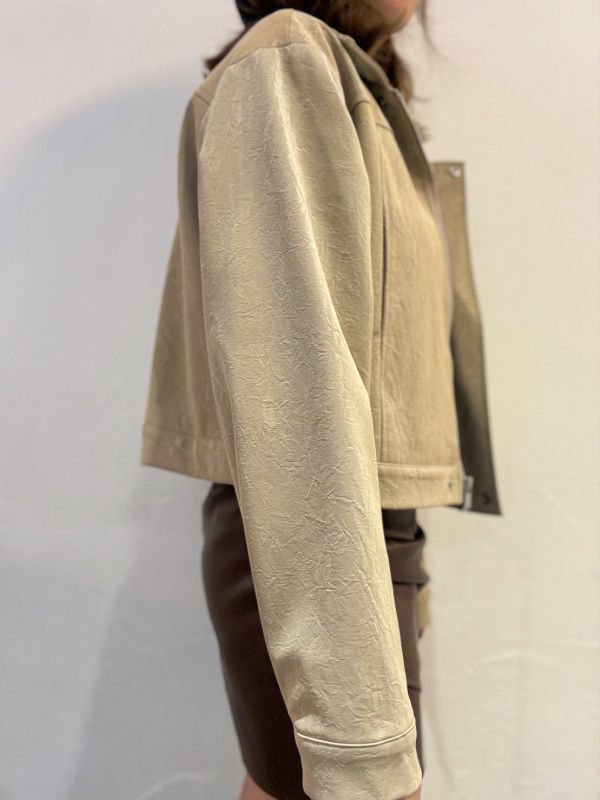S14.皮紋夾克 