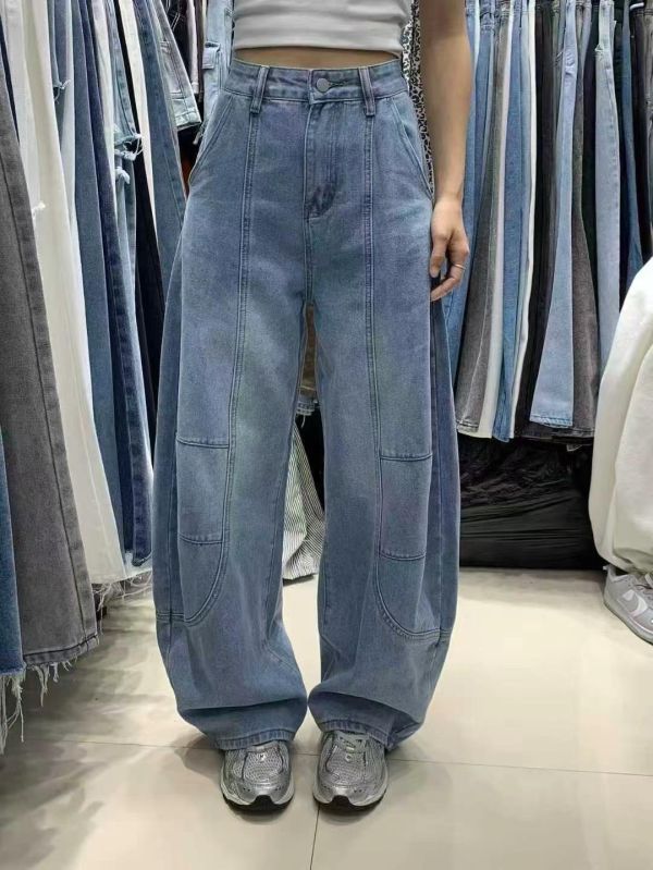 車線彎刀牛仔褲 