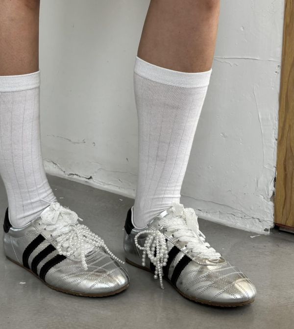 牛皮銀元素德訓鞋 