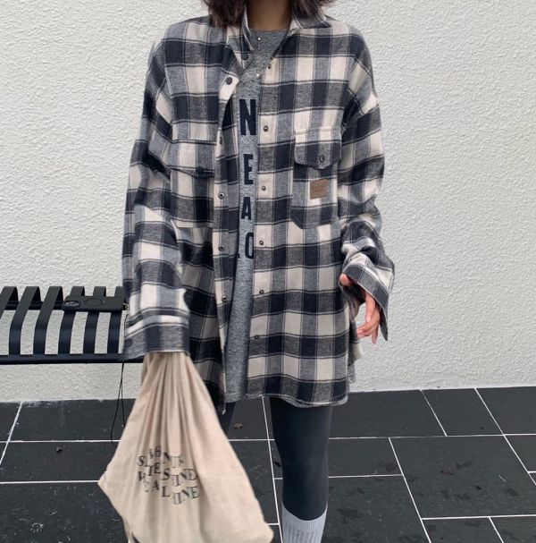 格紋小標籤襯 