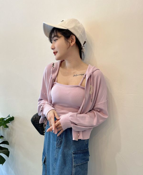 棉質外套＋罩杯小可愛 