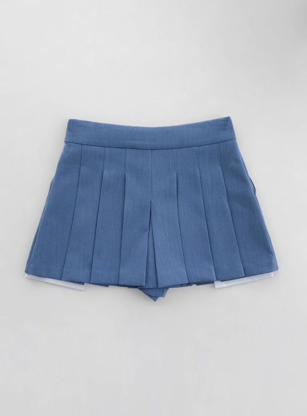 S07.迷你百摺褲裙 