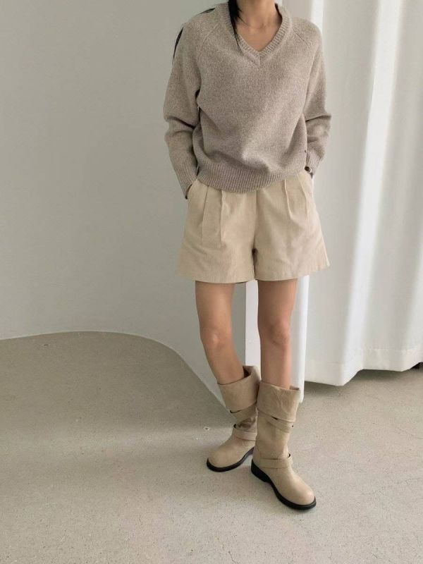 T015.皮革皮帶扣長靴 