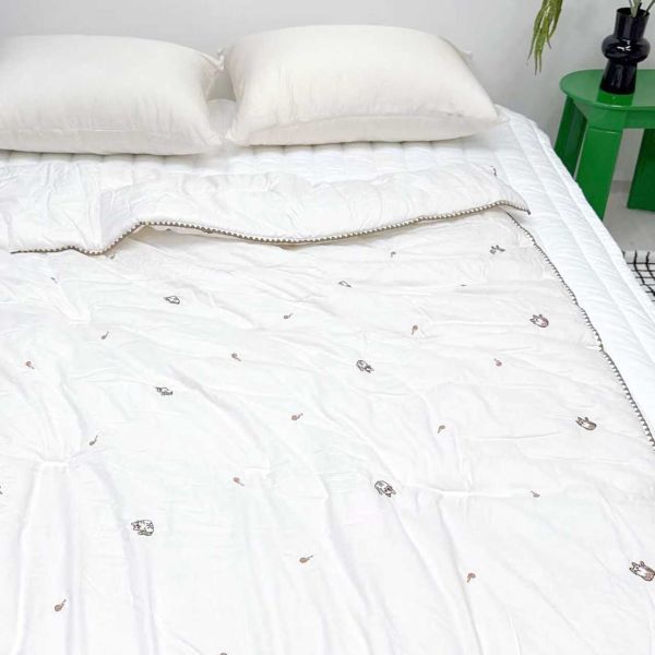 U08.刺繡貓咪四季被 