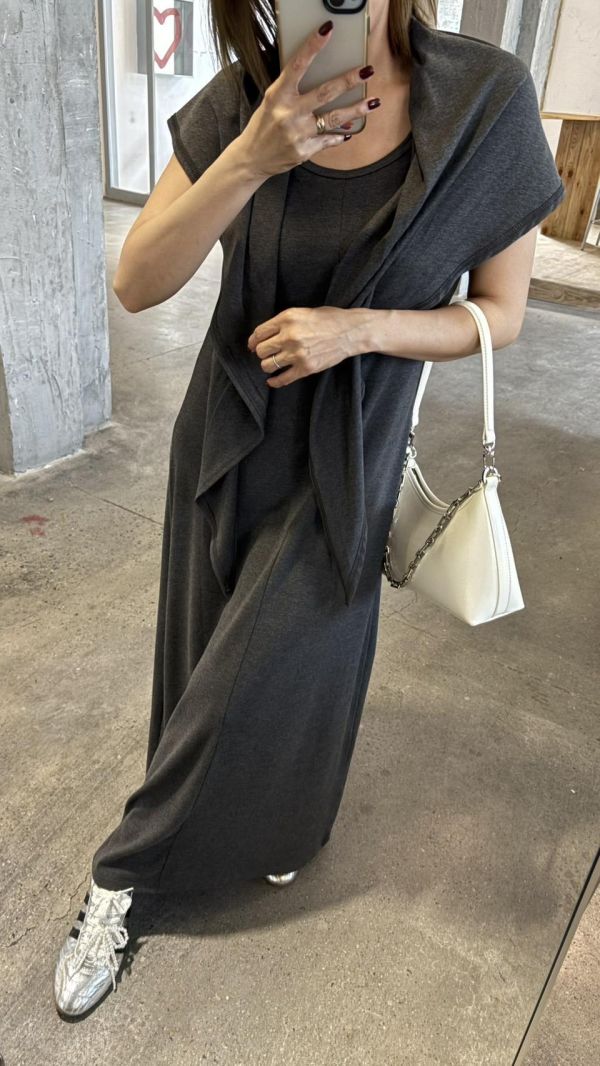 綁帶披肩背心洋 