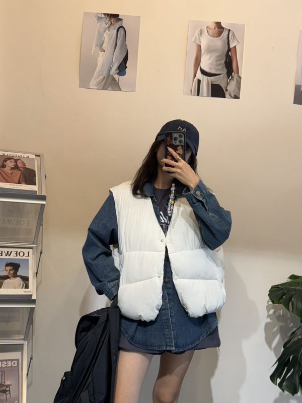 V023.牛仔襯＋鋪棉背心 