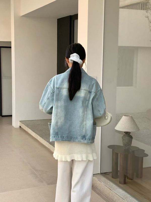 小復古水洗牛仔外套 