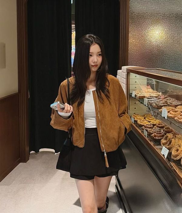 V014.雙層短褲裙 