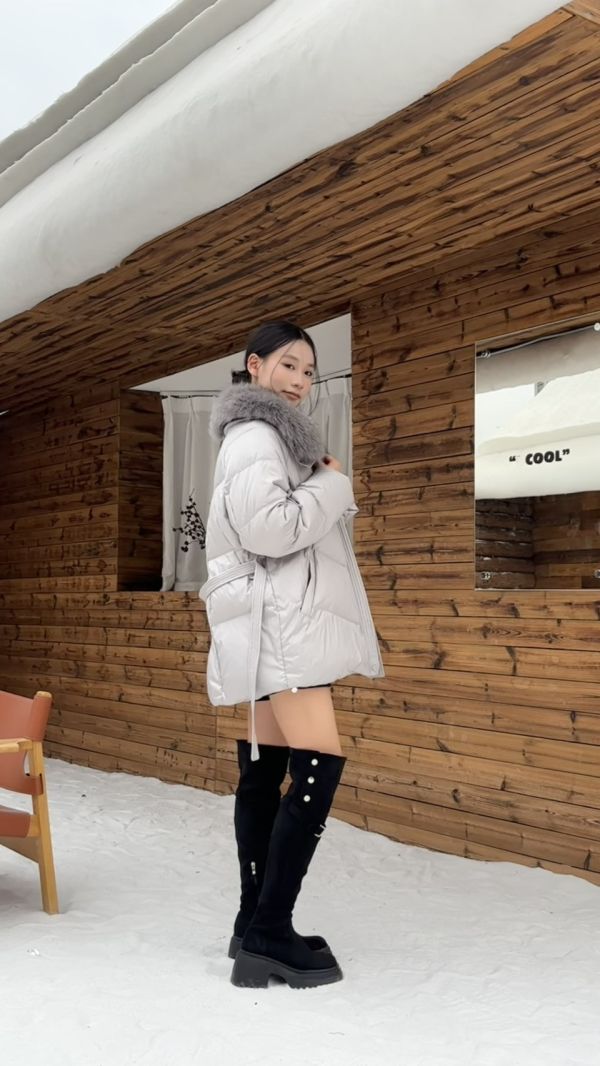 羊猄皮顯瘦神器長靴 