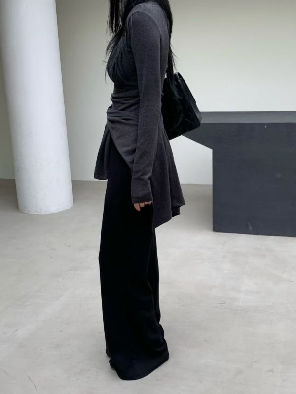 H012.休閒小喇叭長褲 