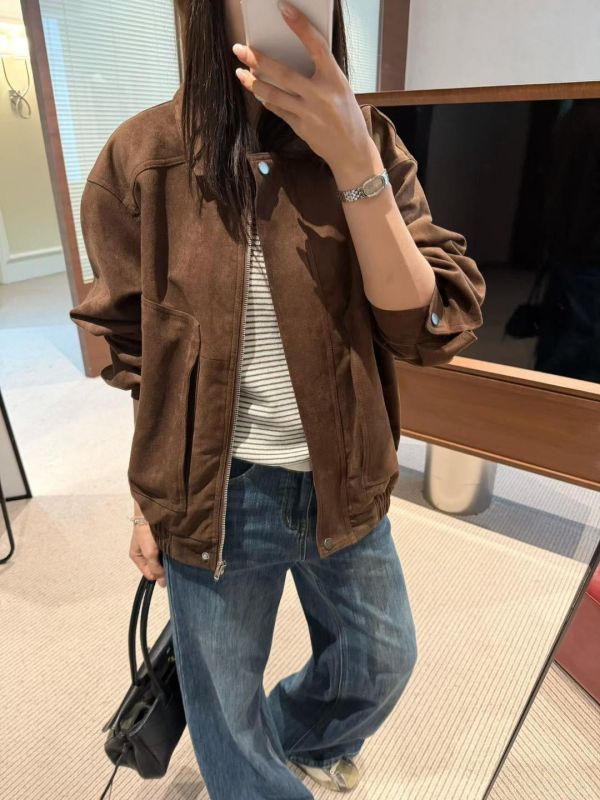 麂皮感外套 
