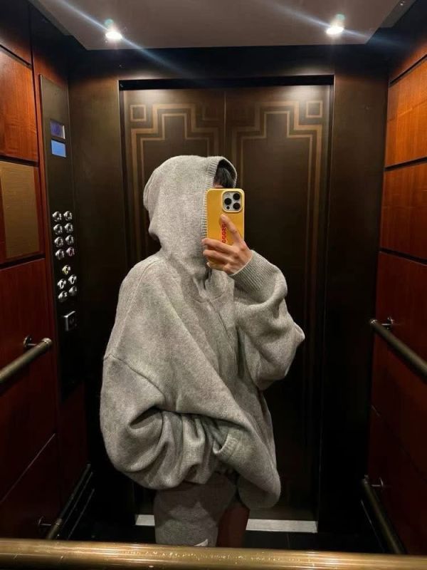 厚磅針織短褲套裝 