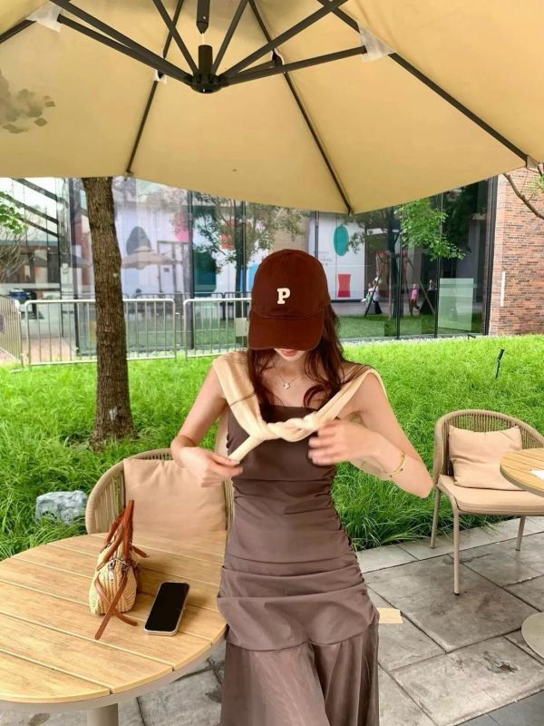 抹胸拼接紗洋裝 