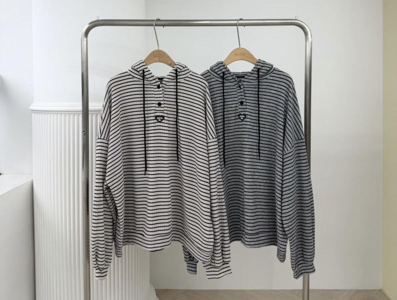 愛心配條紋套裝 