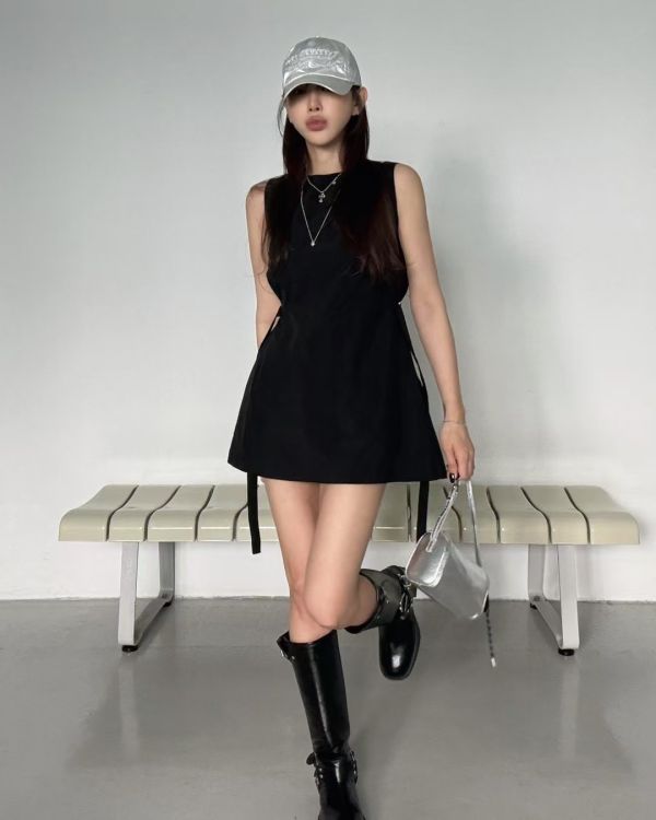 V6.收腰背心裙 