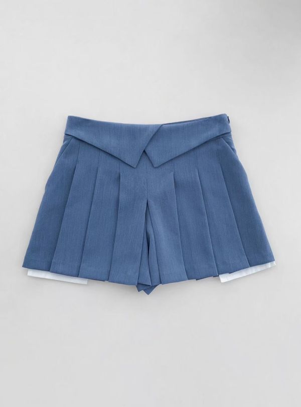 S07.迷你百摺褲裙 