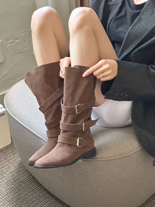 T014.騎士麂皮短靴 