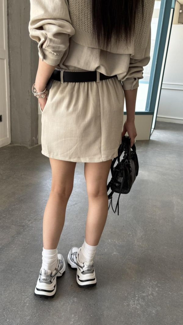 附披肩套裝（杏色） 