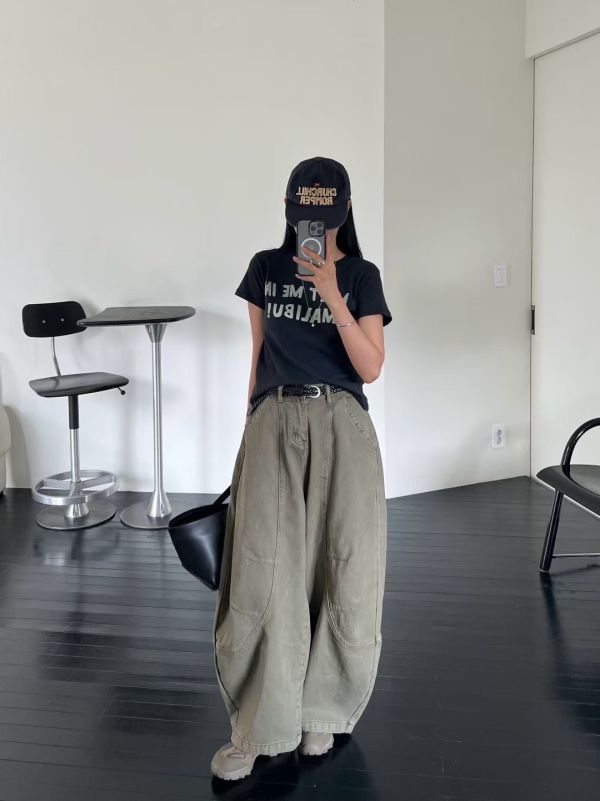 H01.秋季休閒彎刀褲 