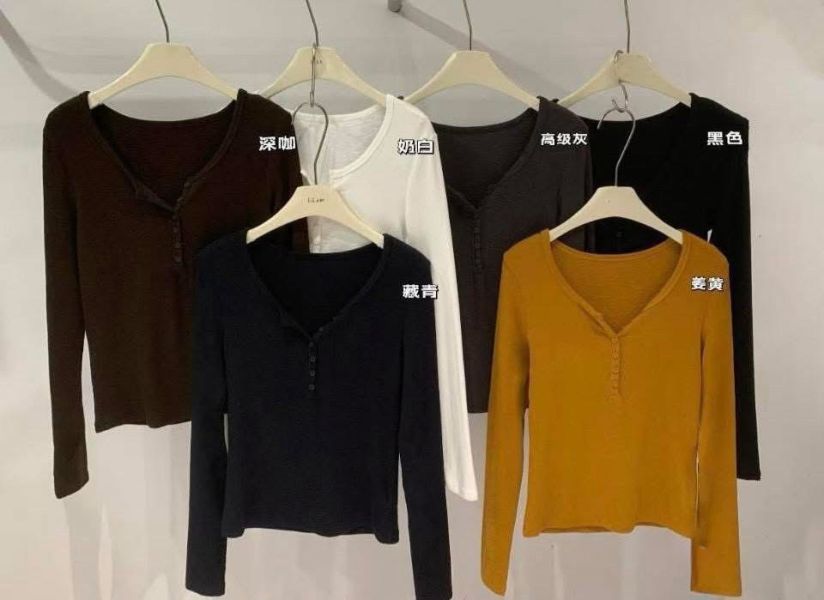 羊絨前釦發熱衣 