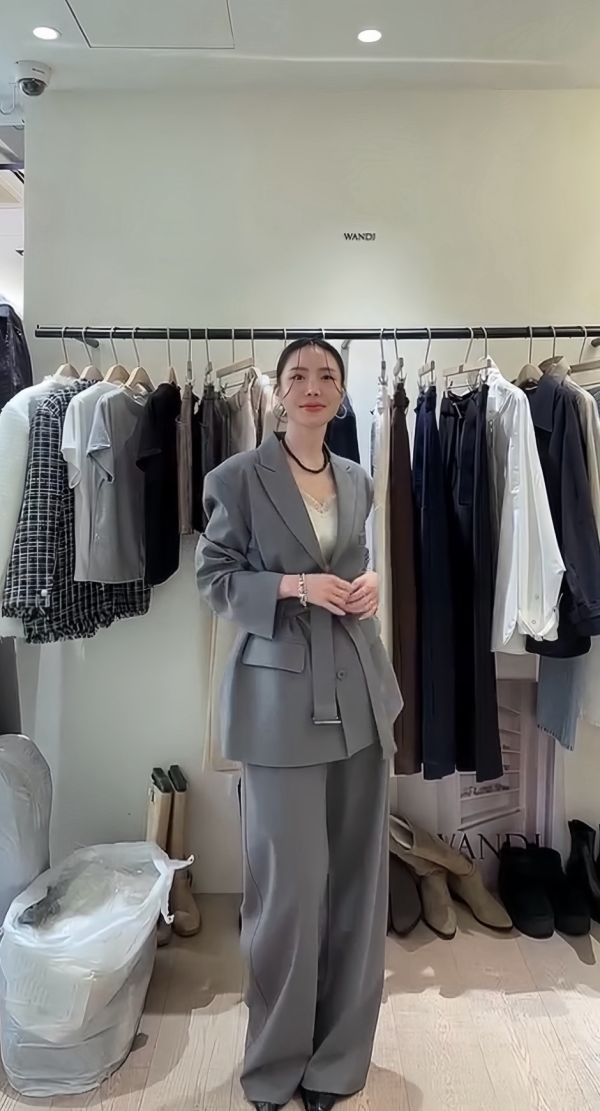 附帶收腰西裝外套 