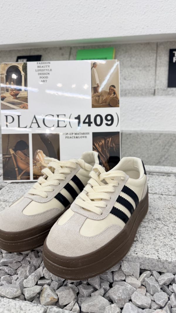 牛皮增高德訓鞋 