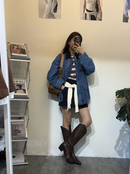 T013.燈芯絨短褲裙 