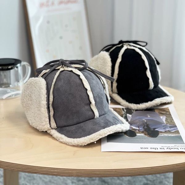 V025.羊羔毛飛行帽 