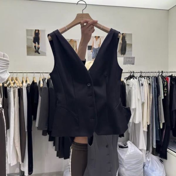 V領西裝馬甲 