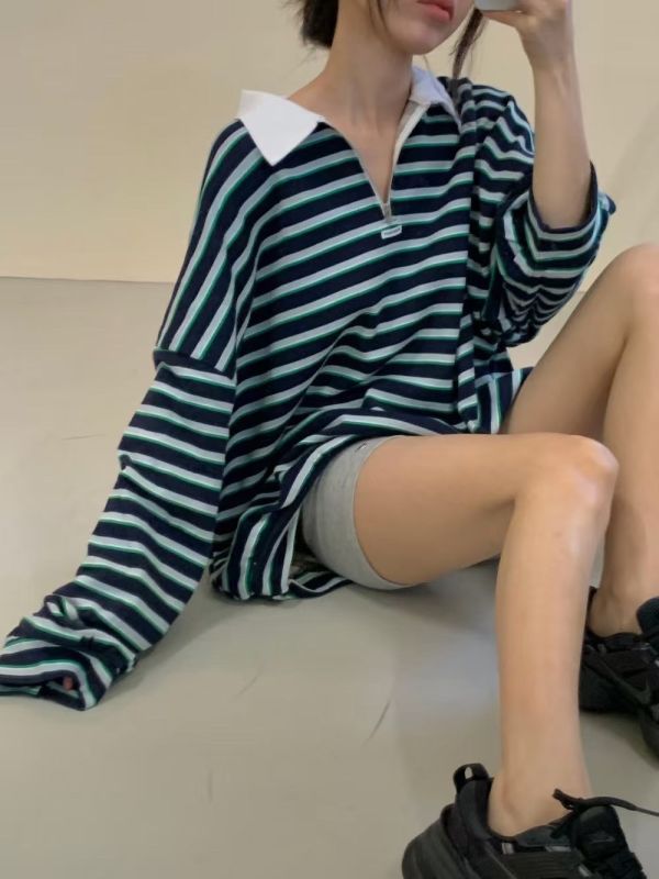 POLO領條紋衣 