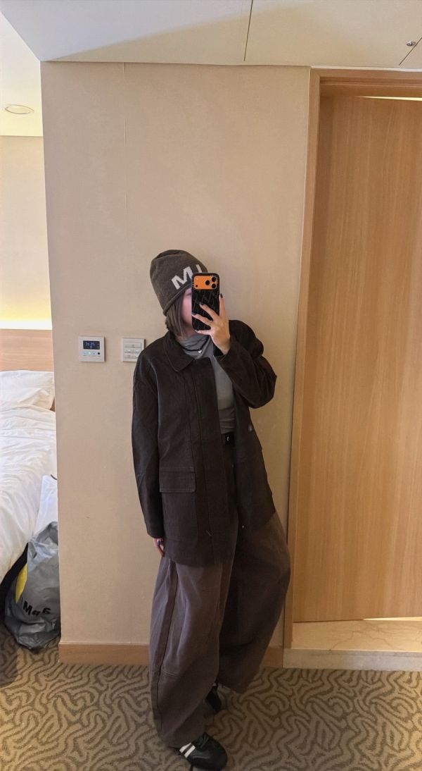 V013.帥氣麂皮仿皮革外套 