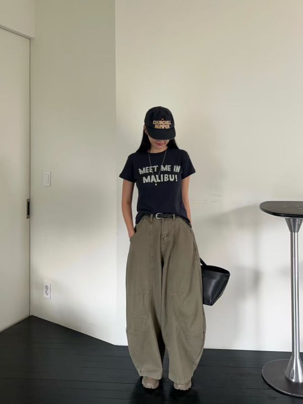 H01.秋季休閒彎刀褲 