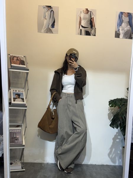 H01.秋季休閒彎刀褲 